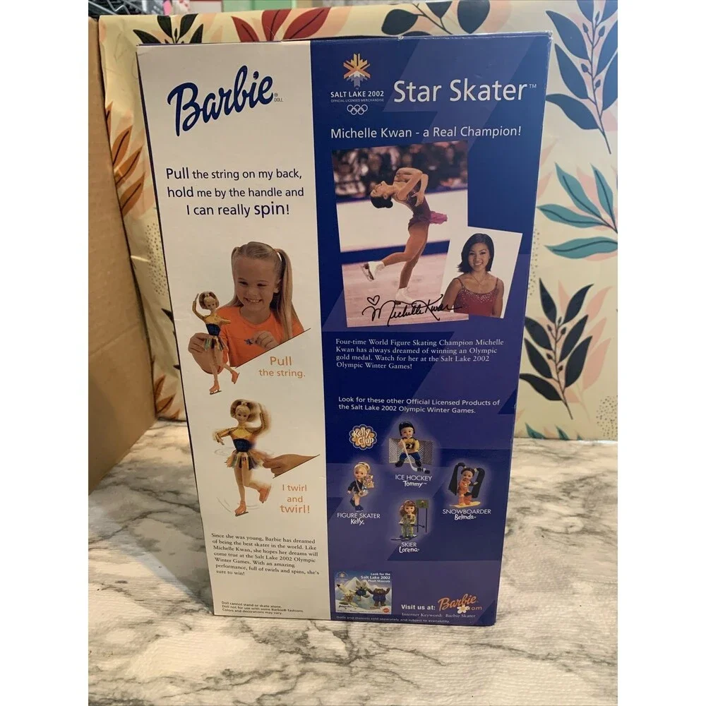 Vintage 2002 Star Skater Barbie #53375 Olympic Winter Games Salt Lake - NIB